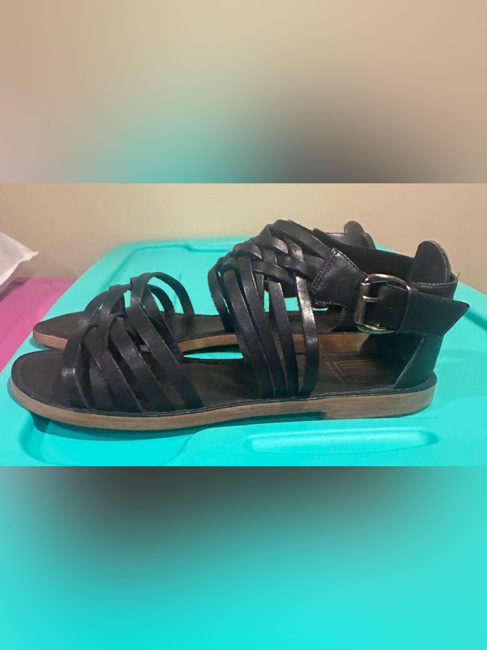 NWT‎ Pour La Victoire Maressa Leather Sandals, Size 9